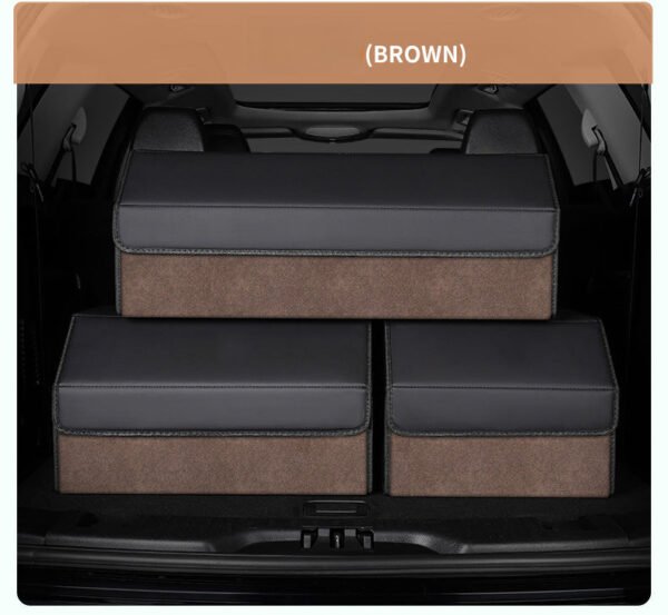 Car Trunk Storage Box Foldable Insert Organizer with Large Capacity