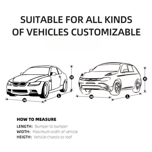 All-Weather PVC Car Cover – Full Vehicle Shield for Sun, Rain, and Seasonal Defense