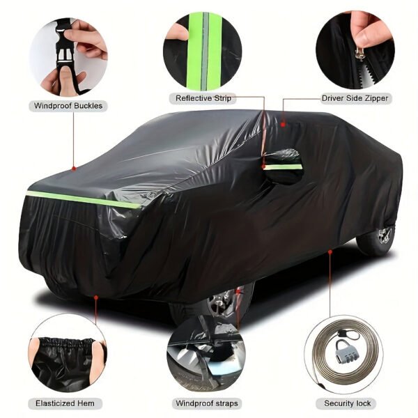 Suitable for SUV   Car Cover with Zipper Doors
