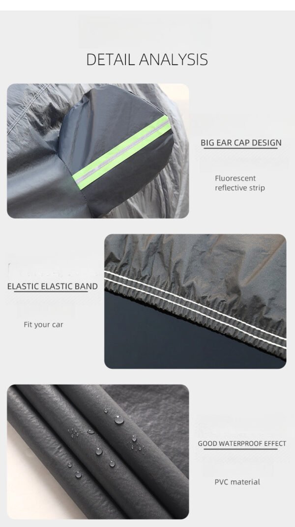 All-Weather PVC Car Cover – Full Vehicle Shield for Sun, Rain, and Seasonal Defense