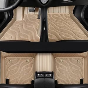 BEIGE GALAXY DOUBLE LAYER CUSTOMIZED CAR MAT