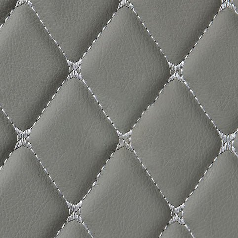 GRAY  DIAMOND STITCHING LUXURY CAR MATS