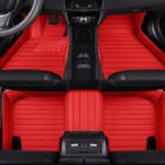 RED STRIPE STITCHING LUXURY CAR MATS