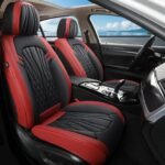 Car Seat Covers Full Set Nappa Leather Car Seat Cushion Seat Covers for Cars Universal Fit for Most Cars