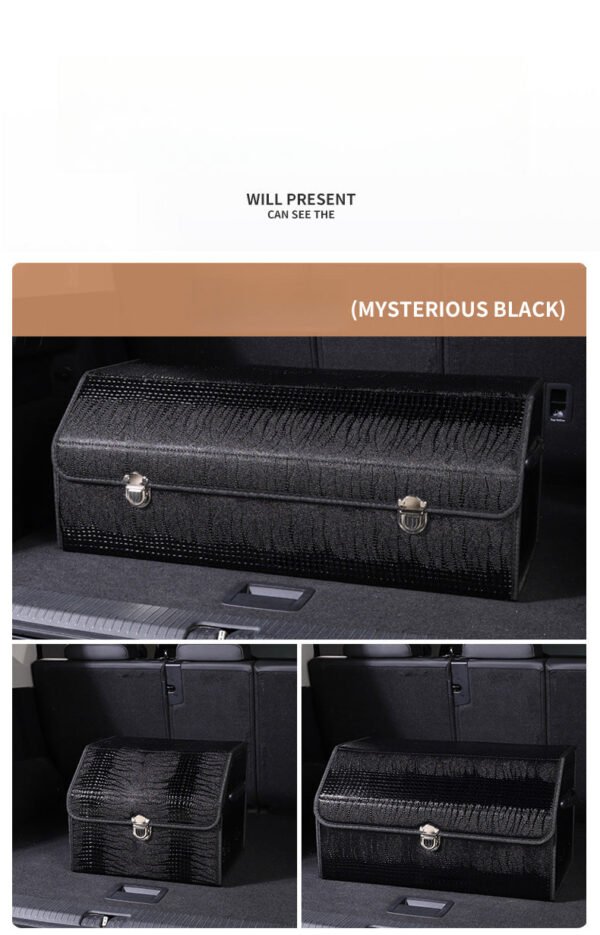 Car Trunk Storage Box Foldable Insert Organizer with Large Capacity