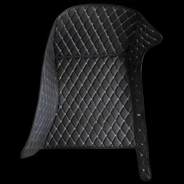BLACK &WHITE DIAMOND STITCHING LUXURY CAR MATS