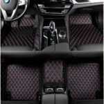 BLACK & PURPLE DIAMOND STITCHING LUXURY CAR MATS