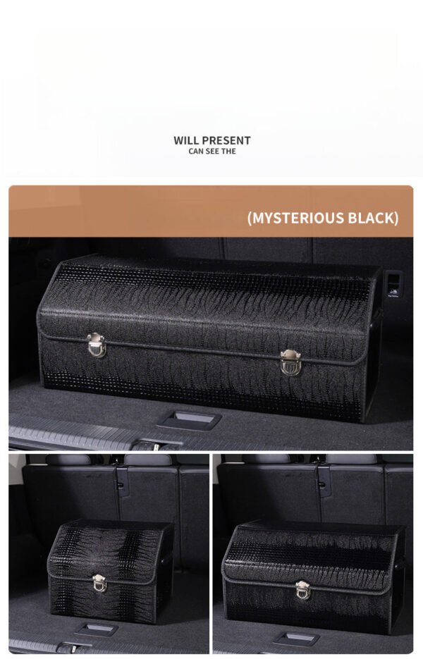 Car Trunk Storage Box Foldable Insert Organizer with Large Capacity