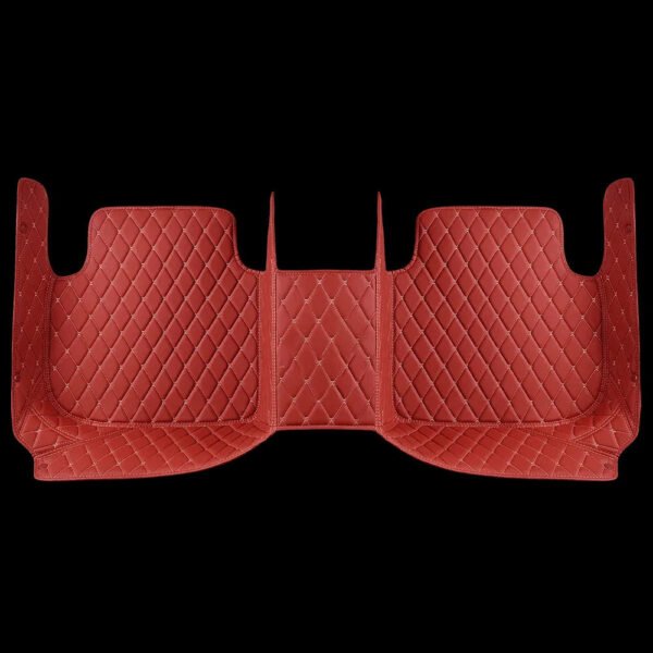CHERRY RED DIAMOND STITCHING LUXURY CAR MATS