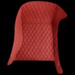 CHERRY RED DIAMOND STITCHING LUXURY CAR MATS