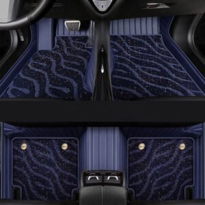 DARK BLUE GALAXY DOUBLE LAYER CUSTOMIZED CAR MAT
